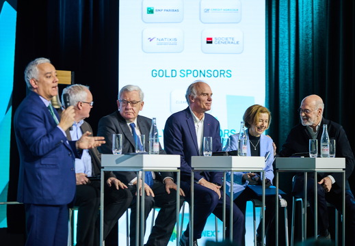 Luis Vaz Pinto, Jean-Marc Chéry, Jean Lemierre, Florent Menegaux, Florence Parly and Paul du Saillant